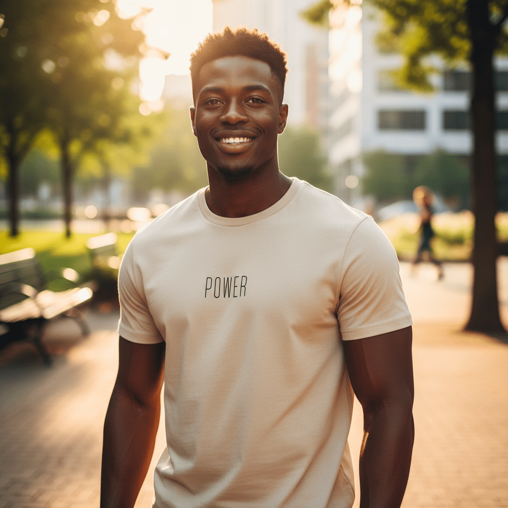 T-shirt unisexe en coton biologique – POWER - Wearistic