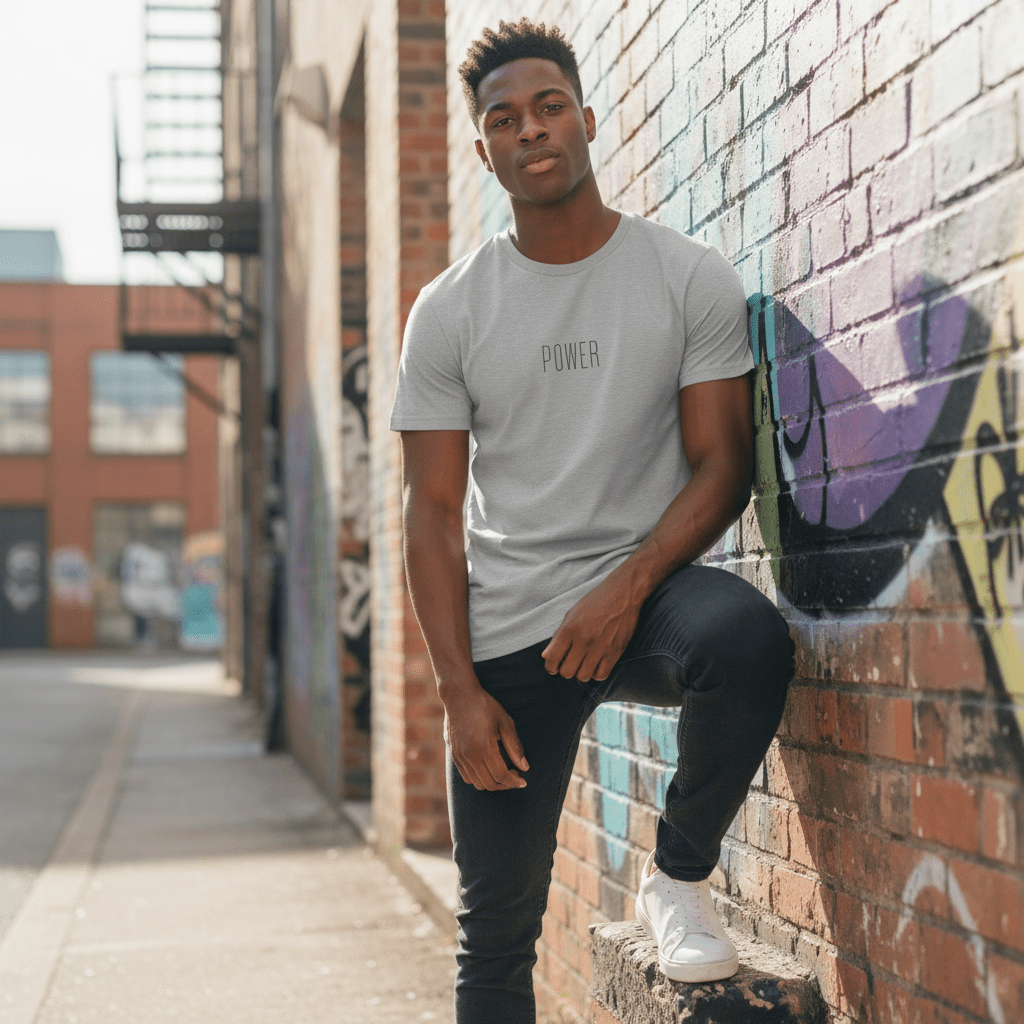 T-shirt unisexe en coton biologique – POWER - Wearistic