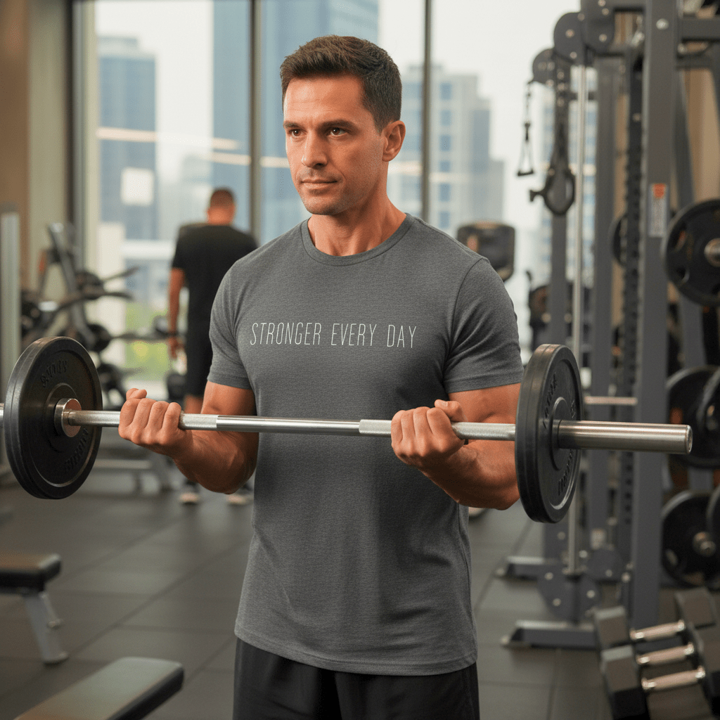 T-shirt unisexe en coton biologique – STRONGER EVERY DAY (Blanc) - Wearistic