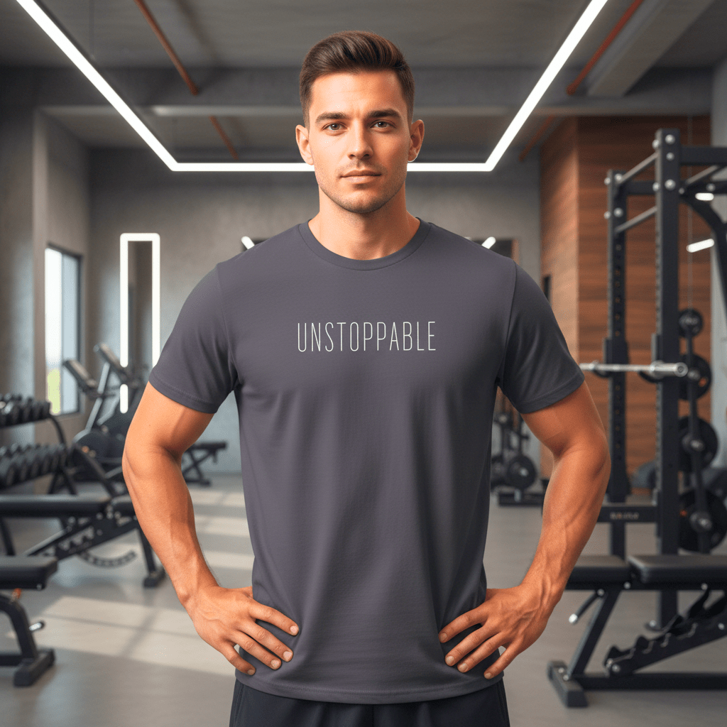 T-shirt unisexe en coton biologique – Unstoppable (Blanc) - Wearistic