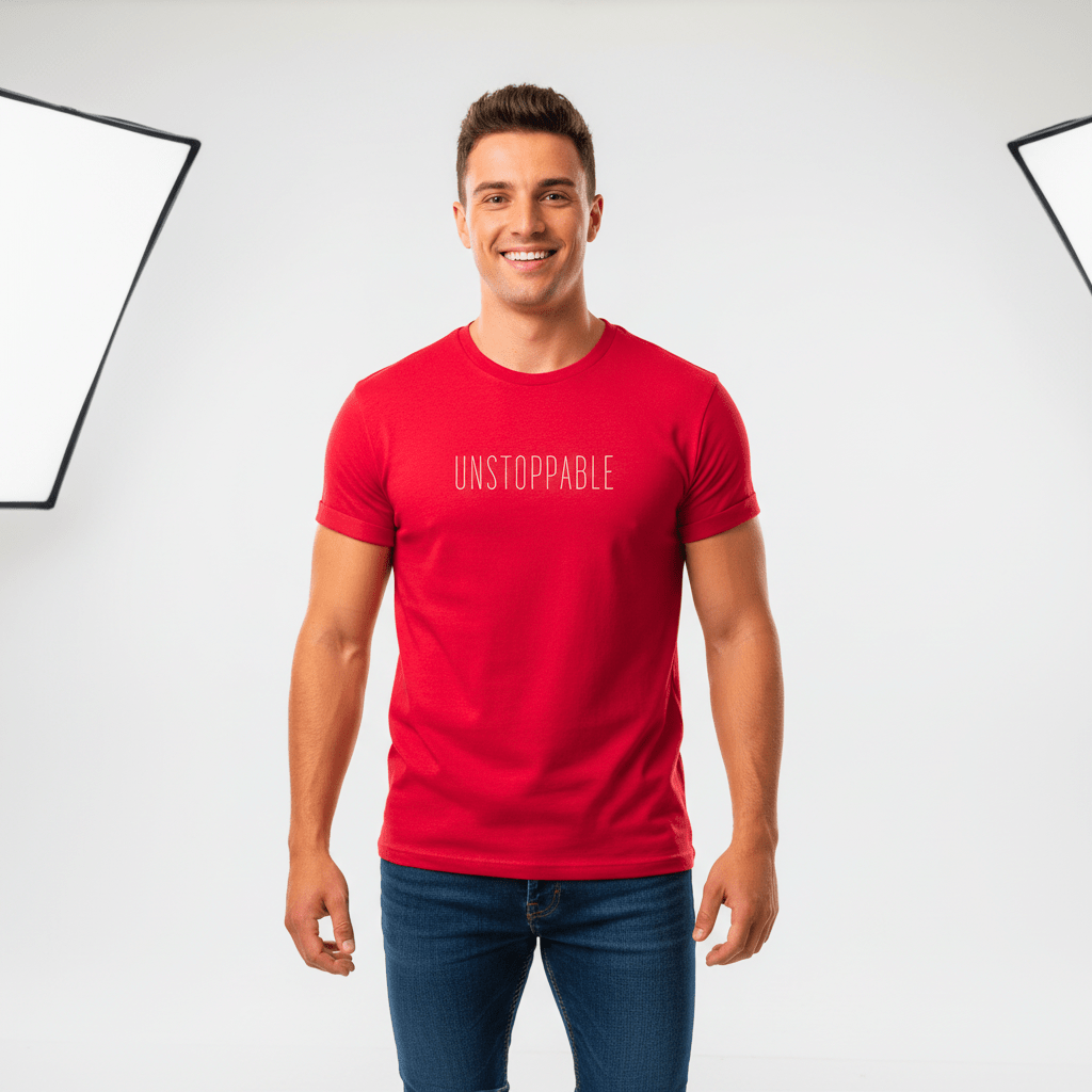 T-shirt unisexe en coton biologique – Unstoppable (Blanc) - Wearistic