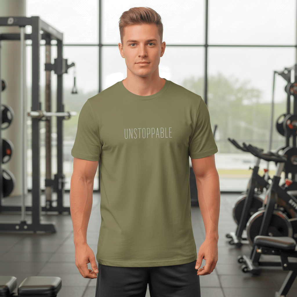 T-shirt unisexe en coton biologique – Unstoppable (Blanc) - Wearistic