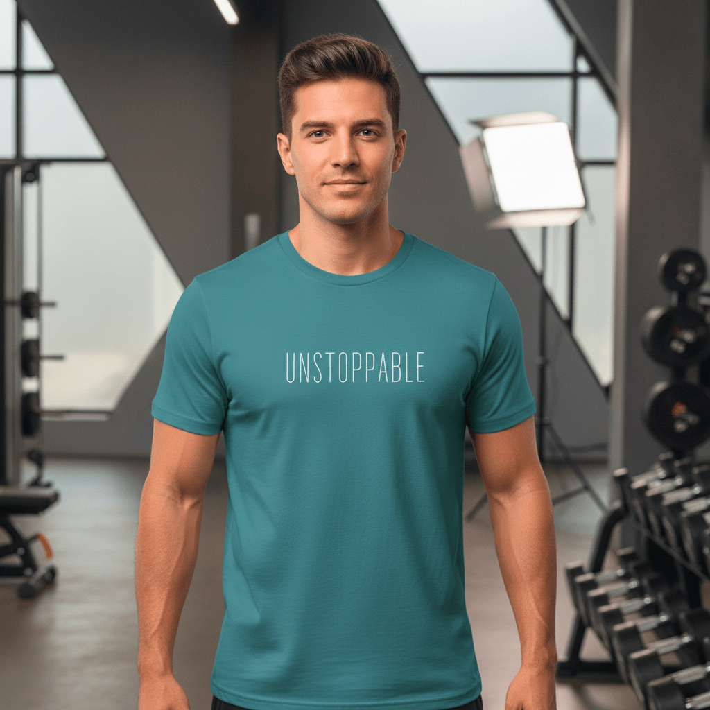 T-shirt unisexe en coton biologique – Unstoppable (Blanc) - Wearistic