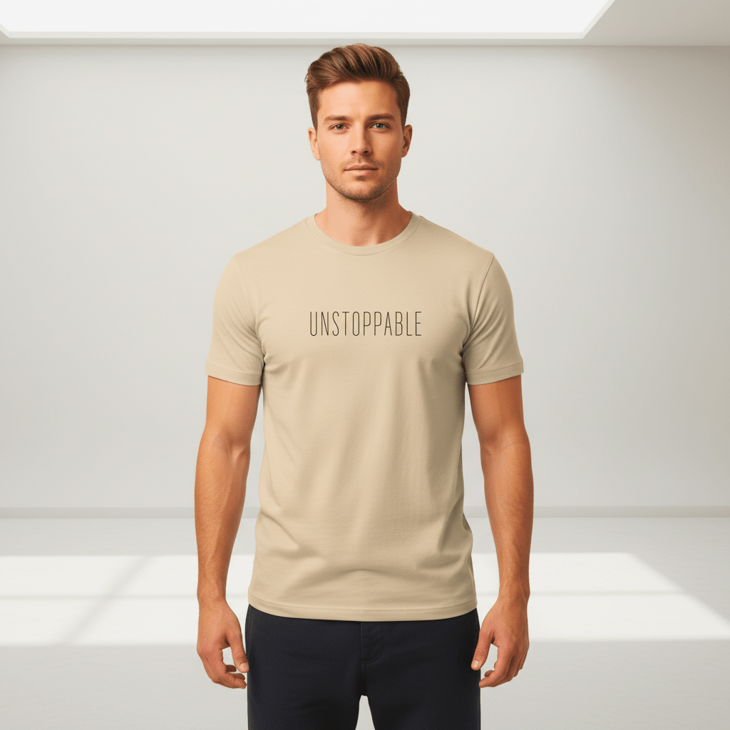 T-shirt unisexe en coton biologique - Unstoppable (noir) - Wearistic