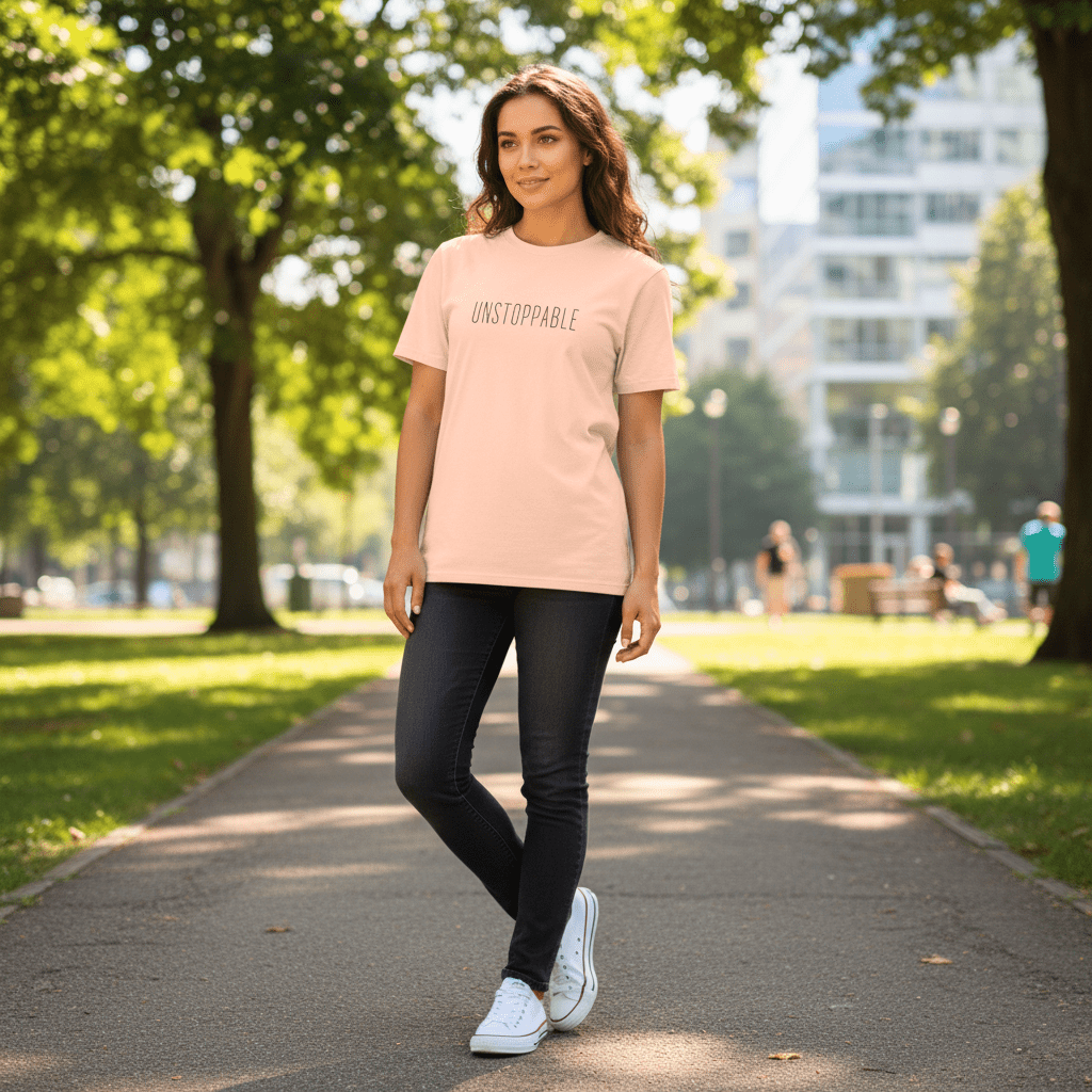 T-shirt unisexe en coton biologique - Unstoppable (noir) - Wearistic