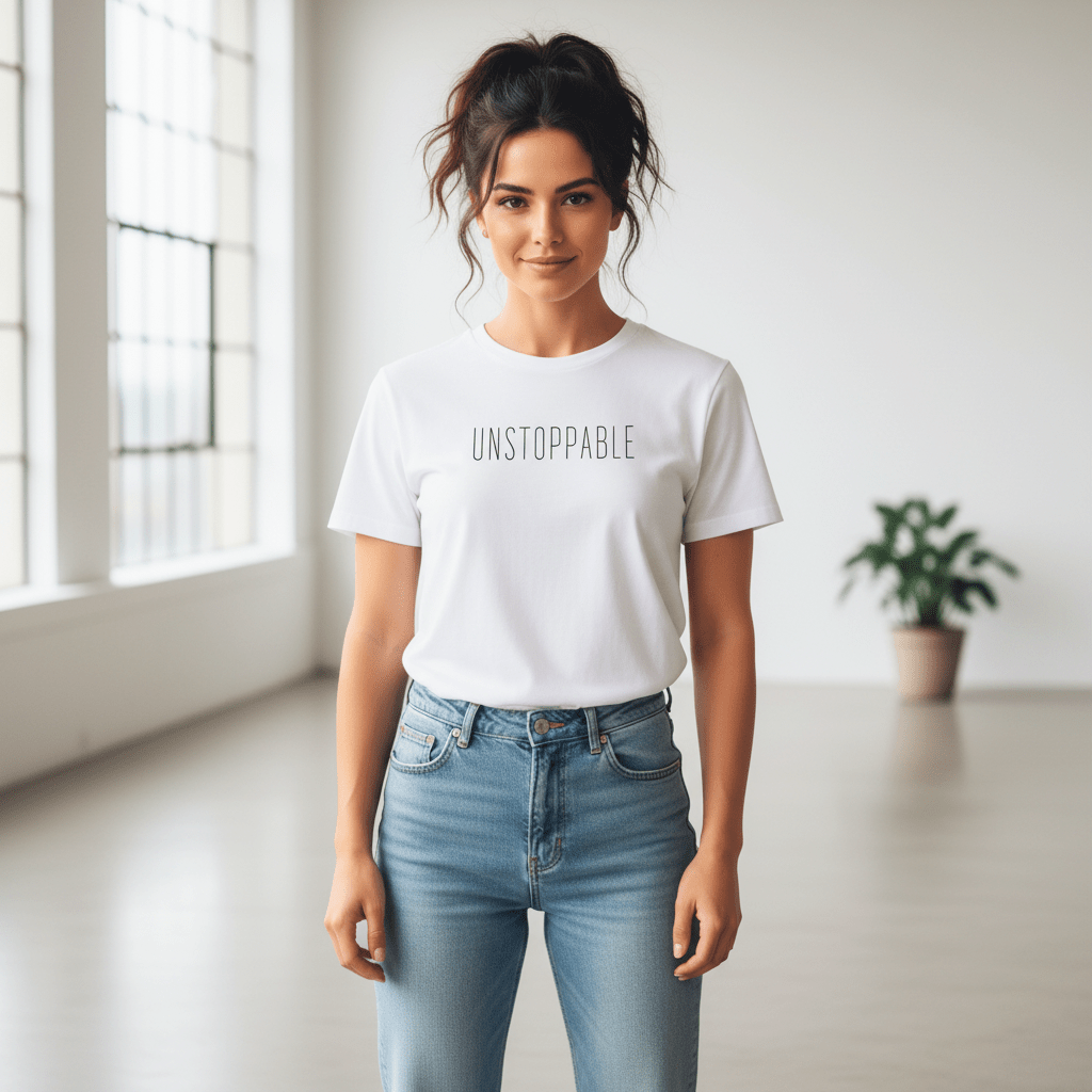 T-shirt unisexe en coton biologique - Unstoppable (noir) - Wearistic