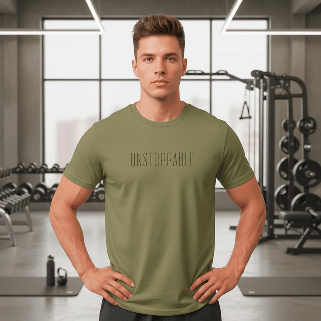 T-shirt unisexe en coton biologique - Unstoppable (noir) - Wearistic