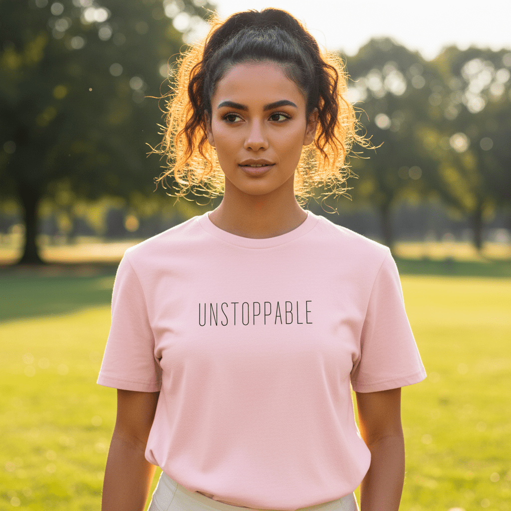 T-shirt unisexe en coton biologique - Unstoppable (noir) - Wearistic