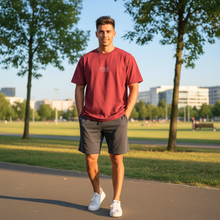 T-shirt “Power.” — Vision Blanche — Burgundy