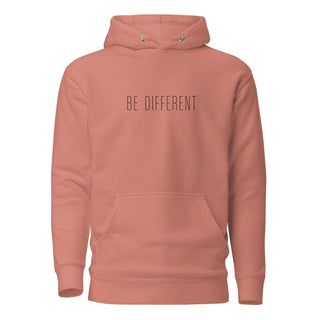 Hoodie “Be Different.” — Ligne Noire — Dusty Rose
