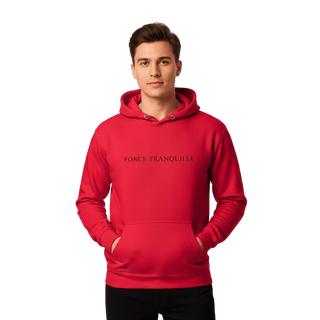 Hoodie “Force Tranquille.” — Ligne Noire — Team Red