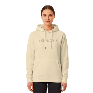 Hoodie “Good Vibes Only.” — Ligne Noire — Bone