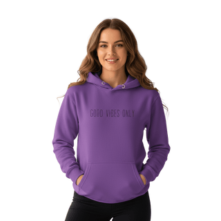 Hoodie “Good Vibes Only.” — Ligne Noire — Purple