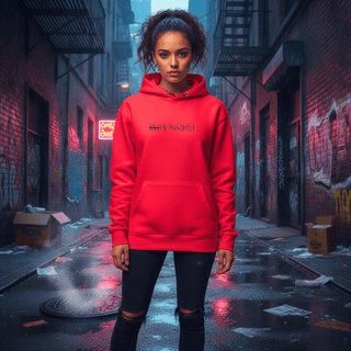 Hoodie “Impossible.” — Ligne Noire — Victory Red