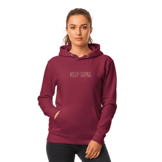 Hoodie “Keep Going.” — Ligne Blanche — Bordeaux