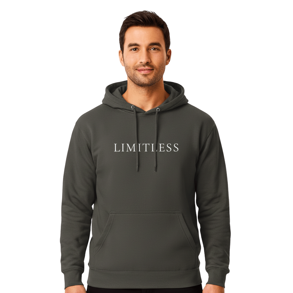 Hoodie Premium Unisexe – LIMITLESS (Blanc) - Wearistic