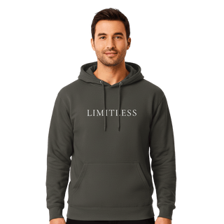 Hoodie “Limitless.” — Ligne Blanche — Charcoal Heather