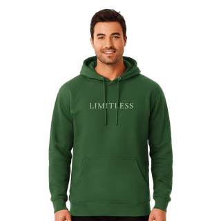 Hoodie “Limitless.” — Ligne Blanche — Vert Forêt