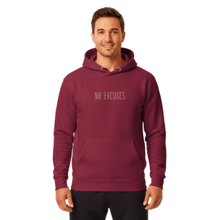 Hoodie “No Excuses.” — Ligne Blanche — Rouge Ambition