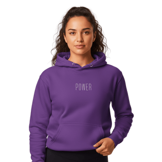 Hoodie “Power.” — Ligne Blanche — Violet Vision