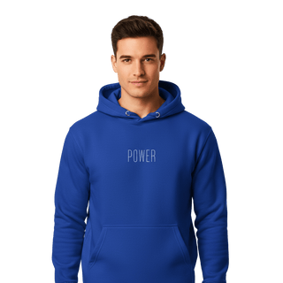 Hoodie “Power.” — Ligne Blanche — Bleu Excellence