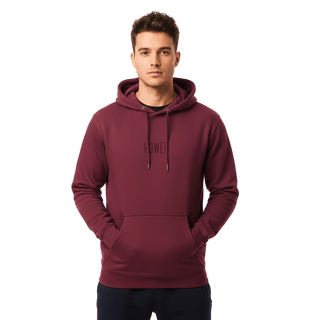 Hoodie “Power.” — Ligne Noire — Rouge Ambition