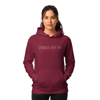 Hoodie “Stronger Every Day.” — Ligne Blanche — Rouge Ambition