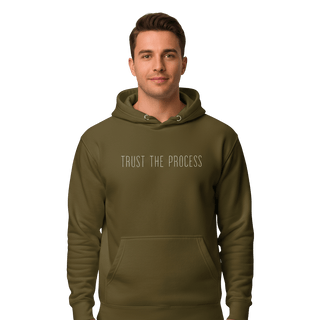 Hoodie “Trust The Process.” — Ligne Blanche — Vert Stratège