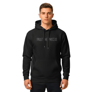 Hoodie “Trust The Process.” — Ligne Blanche — Noir Profond