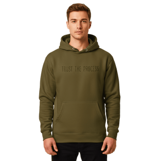 Hoodie “Trust The Process.” — Ligne Noire — Vert Stratège