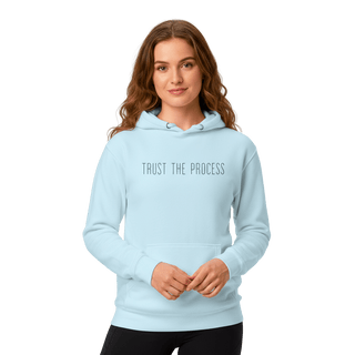 Hoodie “Trust The Process.” — Ligne Noire — Bleu Calme