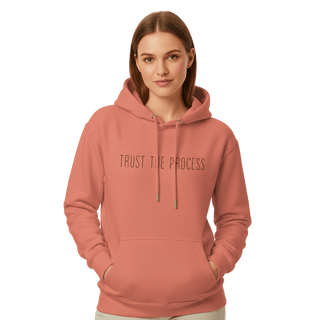 Hoodie “Trust The Process.” — Ligne Noire — Rose Sérénité