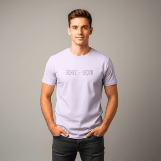 T-shirt “Échec = Leçon.” — Vision Noire — Lavande