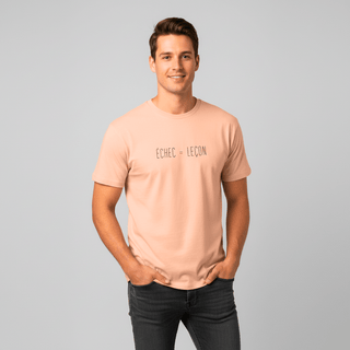 T-shirt “Échec = Leçon.” — Vision Noire — Fraiche Peche