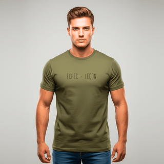 T-shirt “Échec = Leçon.” — Vision Noire — Kaki