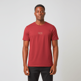 T-shirt “Focus.” — Vision Blanche — Burgundy