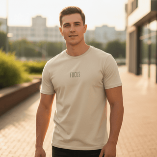 T-shirt “Focus.” — Vision Noire — Desert Dust