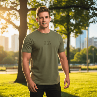 T-shirt “Focus.” — Vision Noire — Kaki