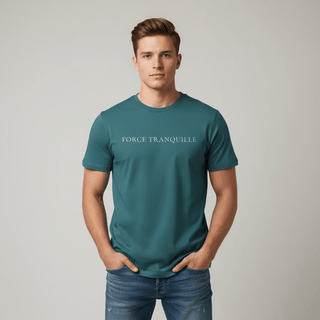 T-shirt “Force Tranquille.” — Vision Blanche — Stargazer