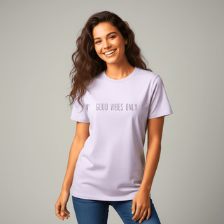 T-shirt “Good Vibes Only.” — Vision Noire — Lavande