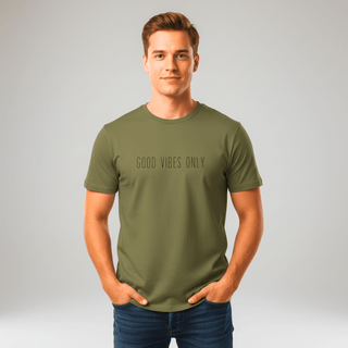 T-shirt “Good Vibes Only.” — Vision Noire — Kaki