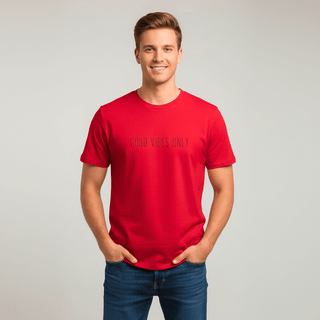 T-shirt “Good Vibes Only.” — Vision Noire — Rouge