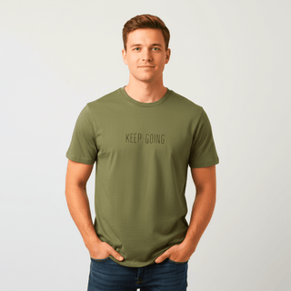 T-shirt “Keep Going.” — Vision Noire — Kaki