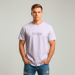 T-shirt “Keep Going.” — Vision Noire — Lavande