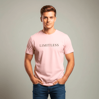T-shirt “Limitless.” — Vision Noire — Cotton Pink