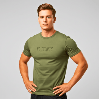 T-shirt “No Excuses.” — Vision Noire — Kaki