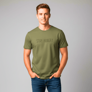 T-shirt “Stay Hungry.” — Vision Noire — Kaki
