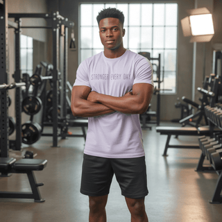 T-shirt “Stronger Every Day.” — Vision Noire — Lavande