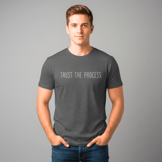 T-shirt “Trust The Process.” — Vision Blanche — Anthracite