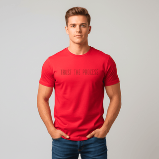 T-shirt “Trust The Process.” — Vision Noire — Rouge